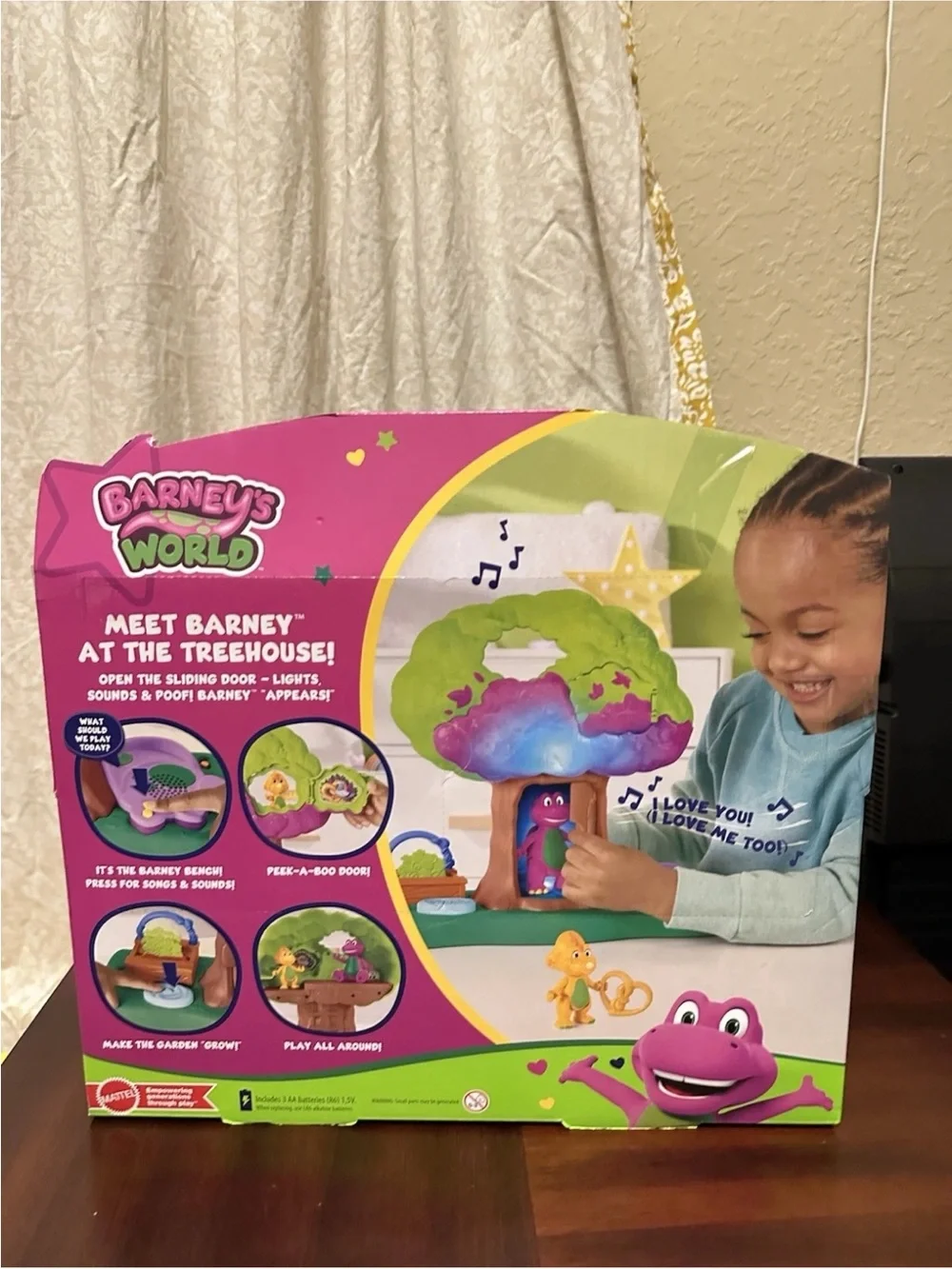 Fisher-Price Barney's World Lights &Sounds Treehouse Playset with Figures Mattel
